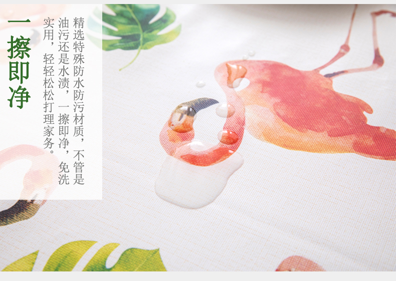 Net khăn trải bàn PVC màu đỏ không thấm nước và không dùng một lần Bắc Âu in bàn cà phê mat nhà ăn bàn ghế bao gồm khăn trải bàn - Khăn trải bàn mẫu khăn trải bàn