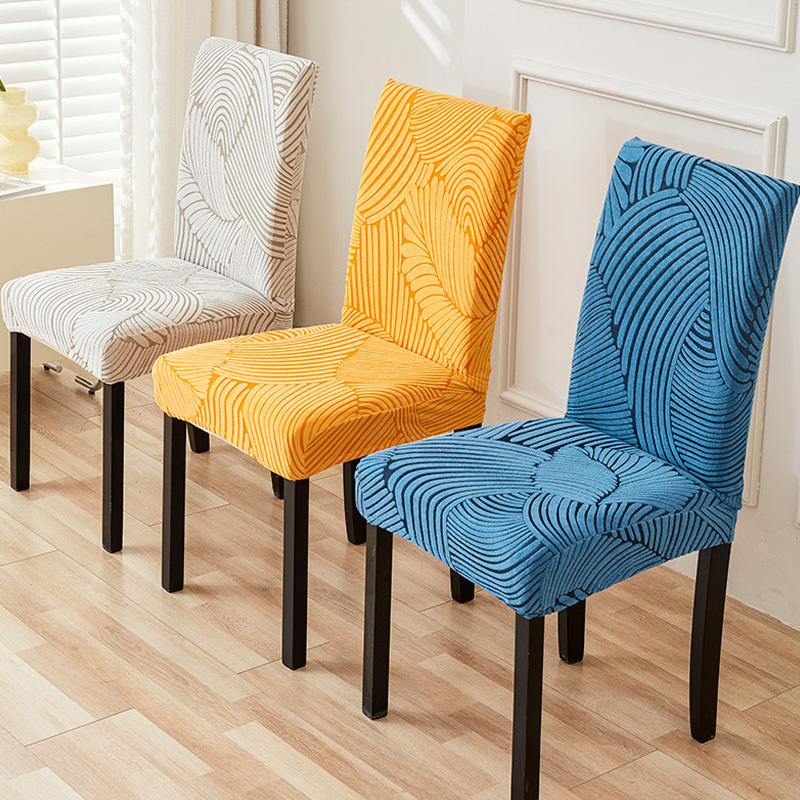 Dining table chair cover All season universal swastika 2023 new dining chair sub cover Home elastic table seat cover-Taobao