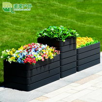 Custom Outdoor Combo Flower Box Sales Floor Flower Bed Stainless Steel Outdoor Fencing Flower Bowl screen Tie Flower Shelf Flower slot