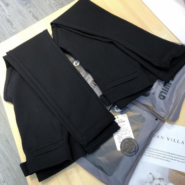 y quần ma thuật! Đàn hồi + chân đũa đen quần nữ quần adidas nữ