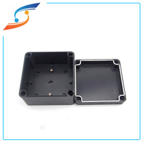 Waterproof junction box black outdoor 125 * 125 * 75 electrician sealing sub-wire box abs plastic anti-dust flame-retardant box