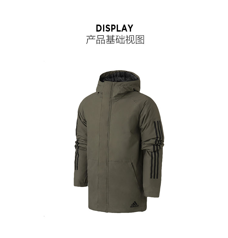 Quần áo cotton nam Adidas 2018 thu đông 2018 mới thể thao cotton ấm áp giản dị CY8624 áo phao đại hàn
