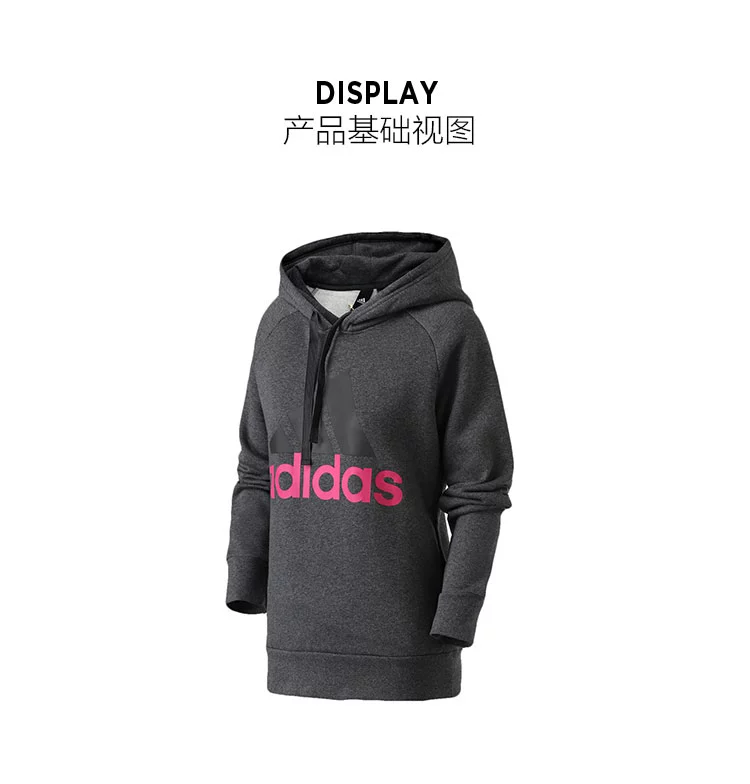 Áo len nữ Adidas Adidas 2018 áo thun mới trùm đầu cộng với quần áo thể thao nhung giản dị BK7060 áo sweater