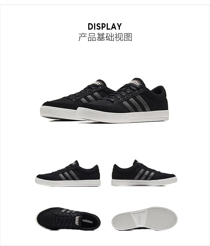 Giày thể thao nam Adidas  2018 mới thấp giày vải thể thao thông thường AW3890