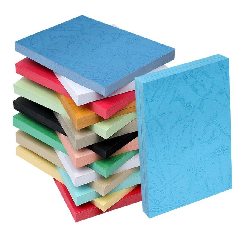 230 gr A4 flat leather pattern paper 100 sheets A3 bound sealed leather paper documents tender imitation cover paper children handmade-Taobao