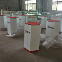 Company image display stand Zhongdao booth glass display cabinet paint display cabinet product display cabinet customization