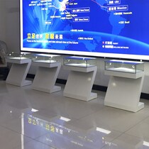 Creative exhibition products display cabinet paint company exhibition hall display cabinet personality Zhongdao cabinet jewelry jewelry display cabinet