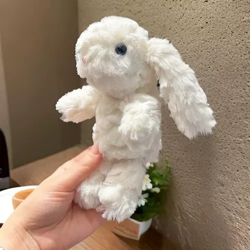 Креативный милый плюшевый кролик, подвеска, фигурка, брелок, украшение на сумку, белый кролик