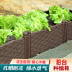 Planting box outdoor flower potຜັກ pot plastic rectangular home indoor balcony planting flower box flower pot ຜັກ