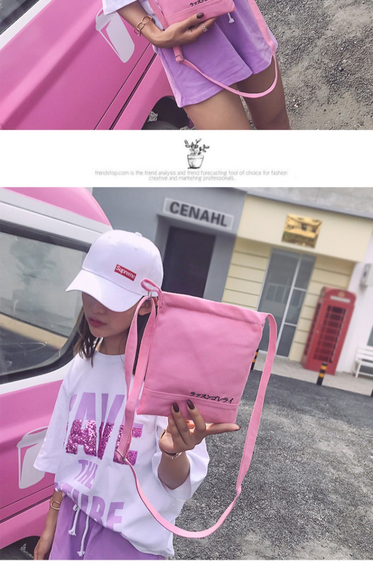 Túi đựng điện thoại di động nữ 2018 mới đơn giản vải canvas túi ví mini túi vải Messenger túi Sen túi nhỏ túi gucci nữ