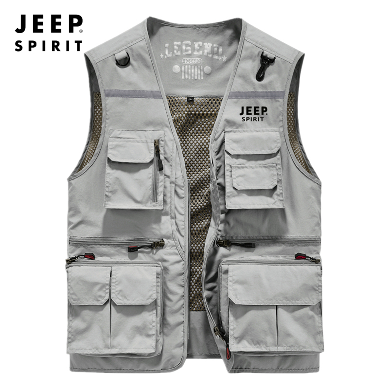 Jeep Summer Vest Men's Photography Fishing Vest Workwear Fisherman Vest Men's Reflective 2026 New Model