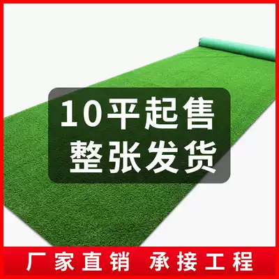 Plastic simulation lawn carpet artificial green turf outdoor engineering ground enclosure roof heat insulation sun protection fake lawn