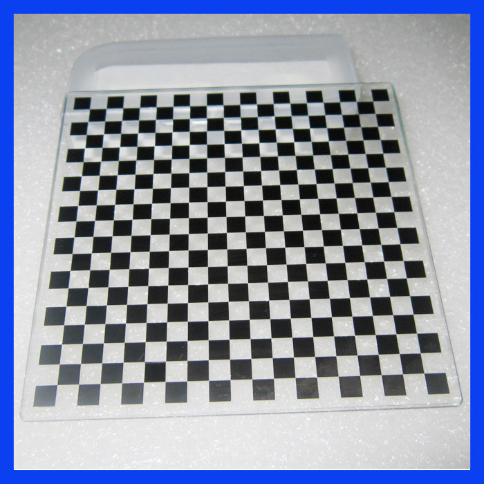 棋盘格标定板opencv方格5*5mm玻璃尺寸100*100工业相机远心镜头