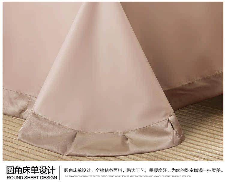 Mỹ ánh sáng sang trọng khách sạn bốn mảnh cotton châu Âu vải lanh chăn chăn trải giường đám cưới phương Tây sáu mảnh - Bộ đồ giường bốn mảnh bộ ga giường everon