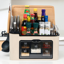 Kitchen with lid seasoning rack seasoning supplies condiment storage box chopping board cutter chopsticks chopspoon rack combination kitchenware