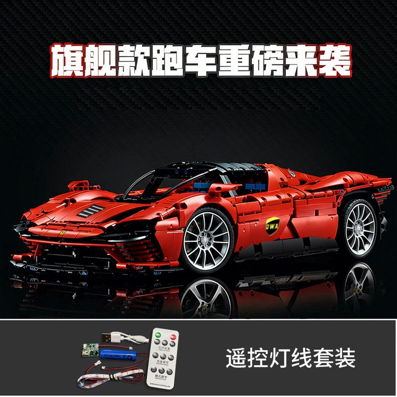 Ferrari Sp3 Sports Car Model Remote Control Car Large Mechanical Assembly Toy for Boys Collectible Birthday Gift Ferrari Sp3 Sports Car Model Remote Control Car Large Mechanical Assembly Toy for Boys Collectible Birthday Gift