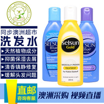 Australian Selsun Blue Gold special effects powerful anti-itching shampoo oil shampoo for men and women