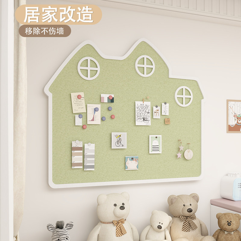 子供部屋向けのインスタグラム風ウォールステッカー、楽しいフォトウォール、3D粘着式ミニチュアハウスフェルトウォールステッカー。