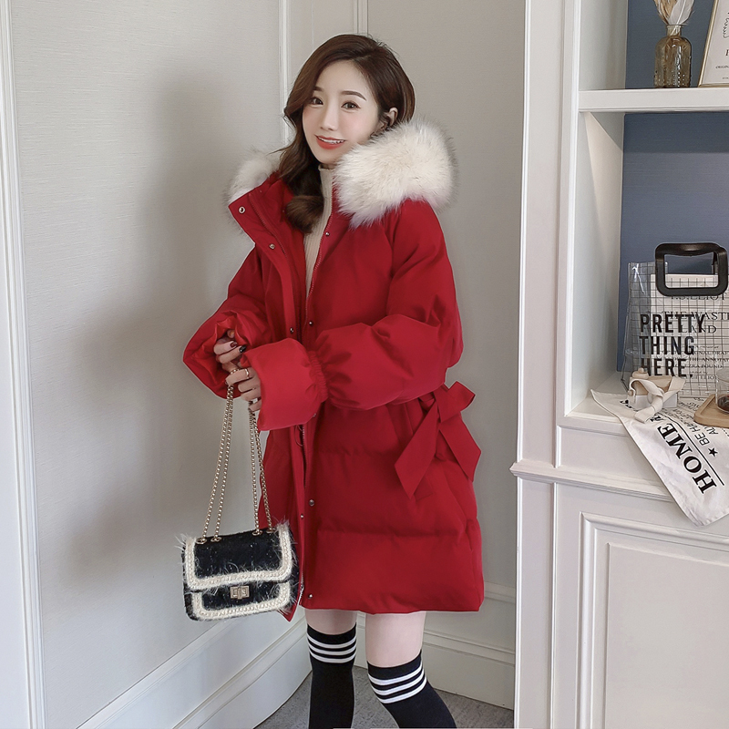 Waist-Cinching down Jacket for Women, Mid-Length, 2025 New Winter Hot-Selling Fashion Stylish Petite Coat, Thickened
