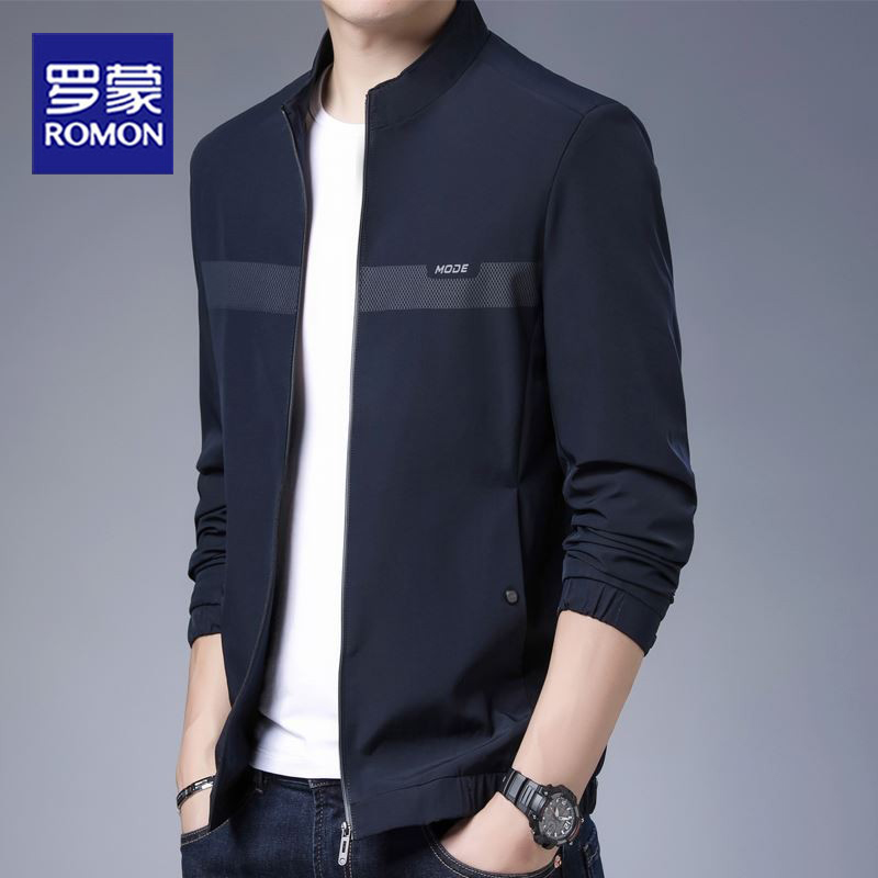 Lomon jacket coat male and autumn 2022 new middle - youth men's clothes leisure high tide card