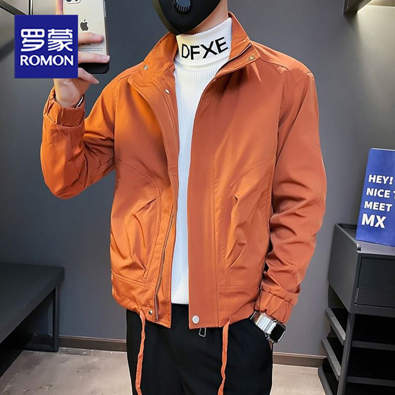 Lomon jacket coat male spring and autumn high - end casual leap tide high - end 2022 new network red ruff handsome