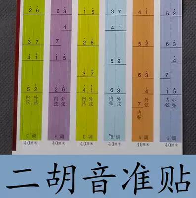 Special erhu phoneme table puts the bitmap erhu sound stick to the finger map sound bitmap