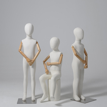 Full body cloth childrens model props movable hand display window childrens clothing store display stand dummy child model stand