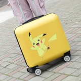 Мультяшный чемодан, милая коробка подходит для мужчин и женщин, 18 дюймов, делается под заказ, с печатью вашего логотипа