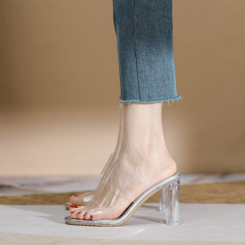 Туфли, сандалии, обувь, летняя подходит с юбкой, слайдеры на высоком каблуке