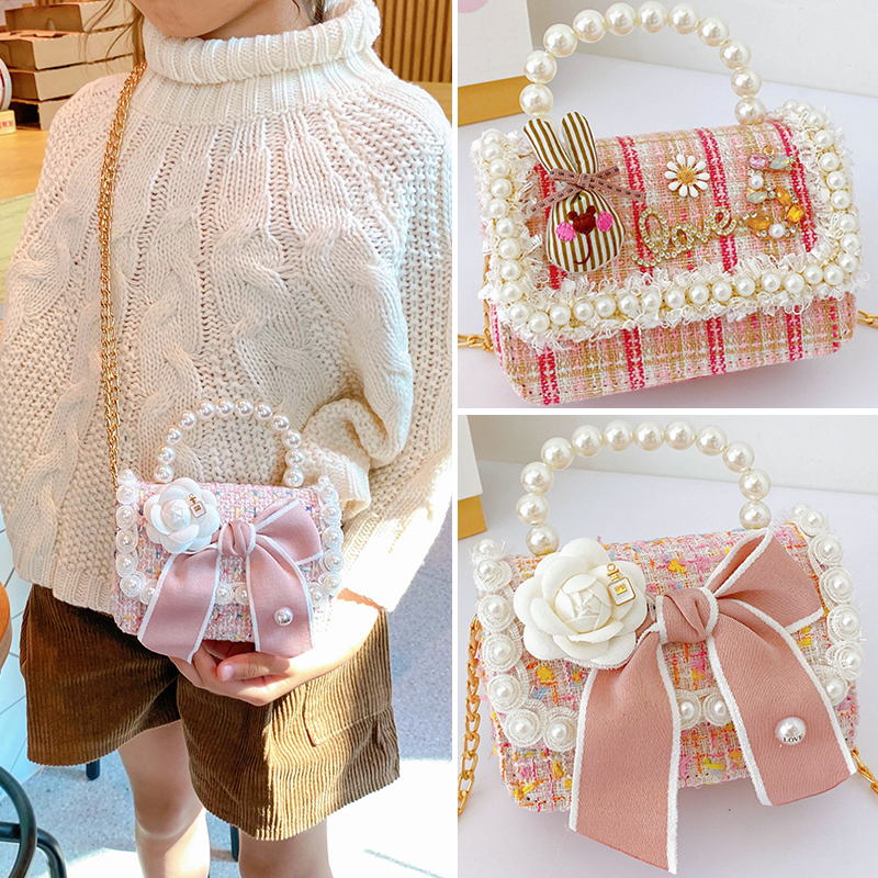 New children's bag female cute Western style little girl shoulder bag girl messenger bag fashion princess mini handbag