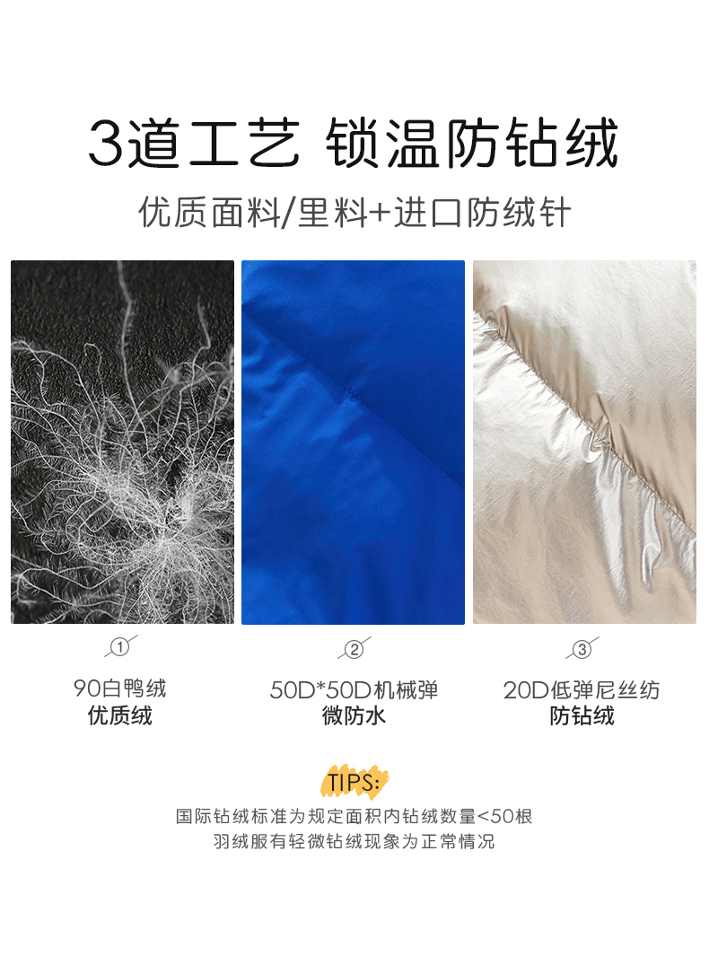 高梵 儿童 炫酷护目镜 90鸭绒亮面羽绒服 图4