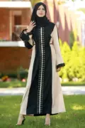 Hồi giáo Ramadan Thời trang ren maxi áo choàng hồi giáo Eid Abaya