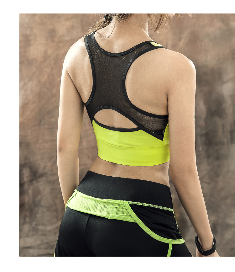 Bốn cấp sốc- bằng chứng và nhanh chóng- sấy thể thao chạy đồ lót phụ nữ vest- phong cách thu thập vẻ đẹp trở lại chuyên nghiệp yoga áo ngực tập thể dục bra tập gym