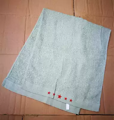 Bean green sweat-absorbing quick-drying military fan towel