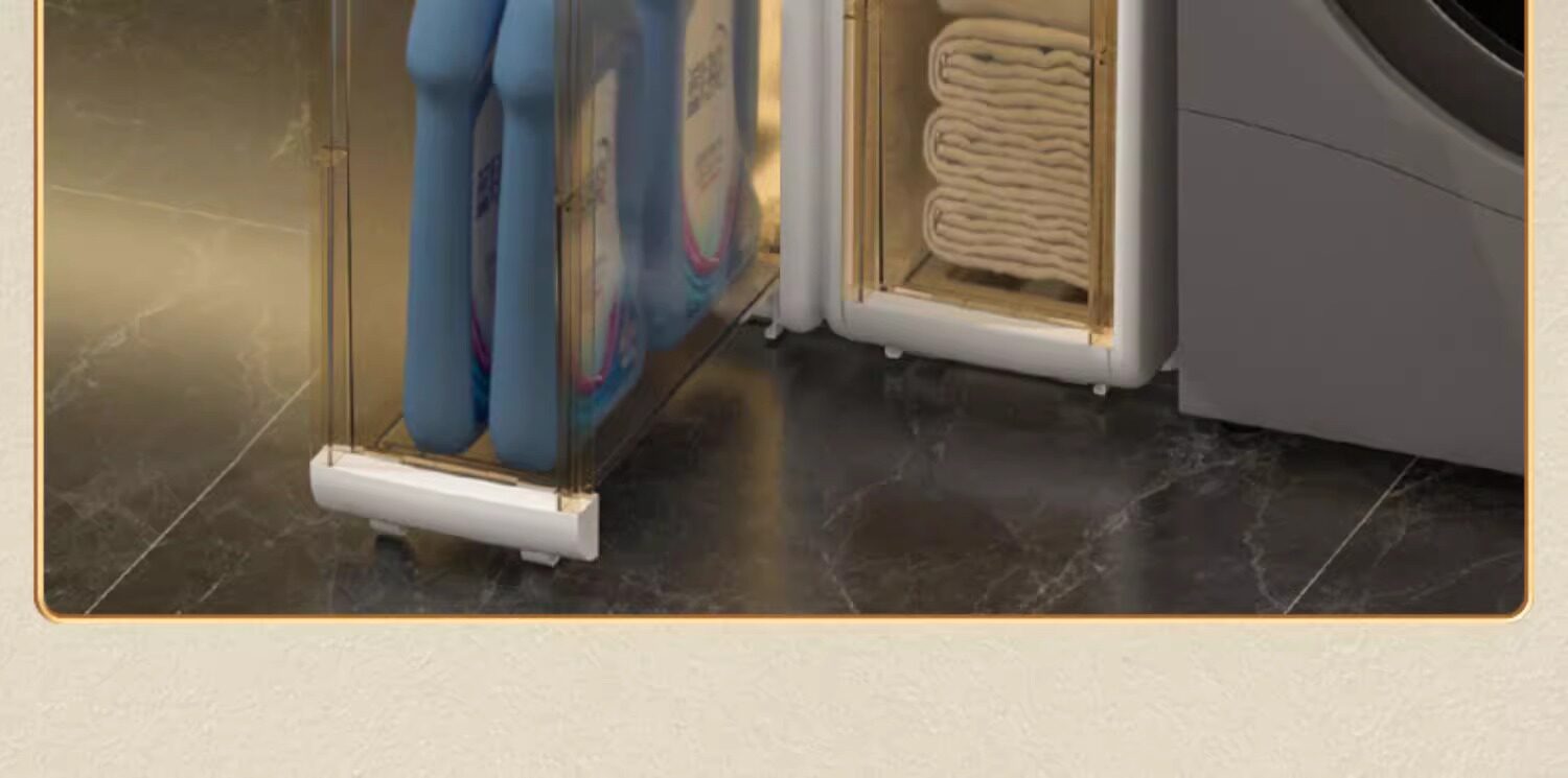 Шкаф Шлица 卫生间夹缝柜收纳置物架浴室窄缝隙柜厕所储物柜马桶架塑料收纳柜