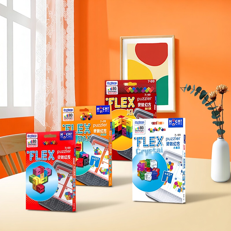 Mojikuan Flex Magic Cube Puzzle Toy Brain Teaser for Children and Adults, Thinking Training, Intelligence, High Iq Board Game