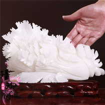 Natural Jade Cabbage Pendulum Piece 100 Property Ruyi Merchants Shop Opening Home Living Room Genguan Decoration Furnishing Gift