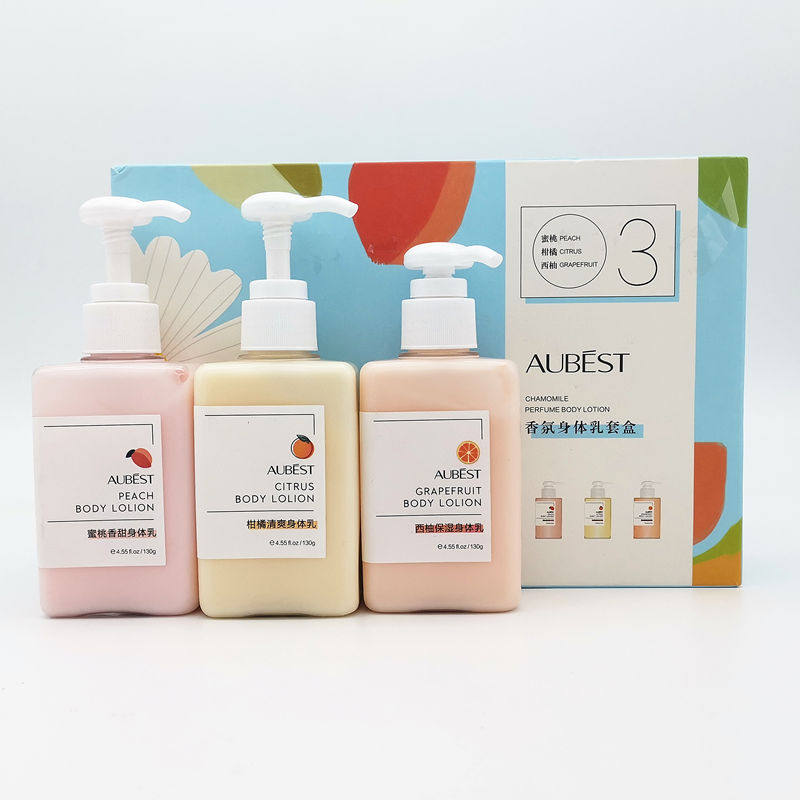 Obeishi Fragrance Body Milk Set Grapefruit Moisturizing Citrus Refreshing Peach Sweet Body Lotion Moisturizing Not Dry