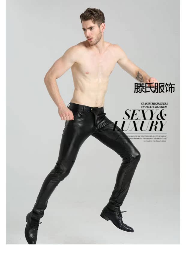 Mùa đông xe máy da đầu máy quần da nam cộng với nhung dày cưỡi ấm gió Harley quần Quần khúc côn cầu có thể được trang bị đồ bảo hộ quần thun nam