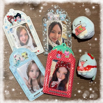 Onionion* Bird Bird One Moment of Melting into One Another Winter Original Star-Chasing Photo Card Polaroid Id Card Holder Pendant