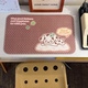 Onionion*Nio Good Luck Puppy Polka Dot Simple Desk Mat Pu Leather Office Desk Student Dormitory Desktop