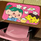 Onionion*Mnbr Showa Pink Little Chef Pu Leather Desk Mat Office Desk Student Dormitory Desktop