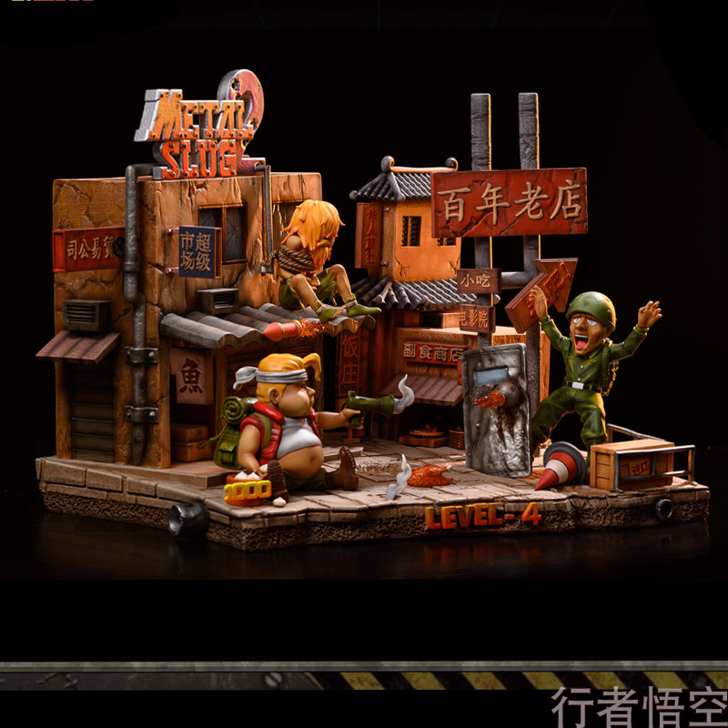 Krazy Fights Chinatown Art Metal Slug 2 Model Model Scene Ornament SNK Genuine Authorized Statue gk