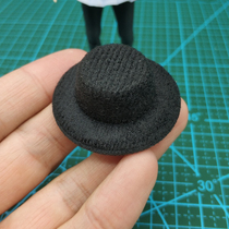 1 12 soldiers accessories black top hat gentleman hat suit cowboy hat 6 inch movable doll shf hand-made model