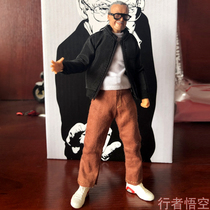 Old man movie Fu Lian 4 movable 6 inch commoner Stan Lee 1 12 head carving doll hand-made model soldier toy