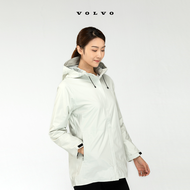 (Volvo car life Uber) outdoor sports women's waterproof wind clothes light ash spring autumn jacket autumn clothes
