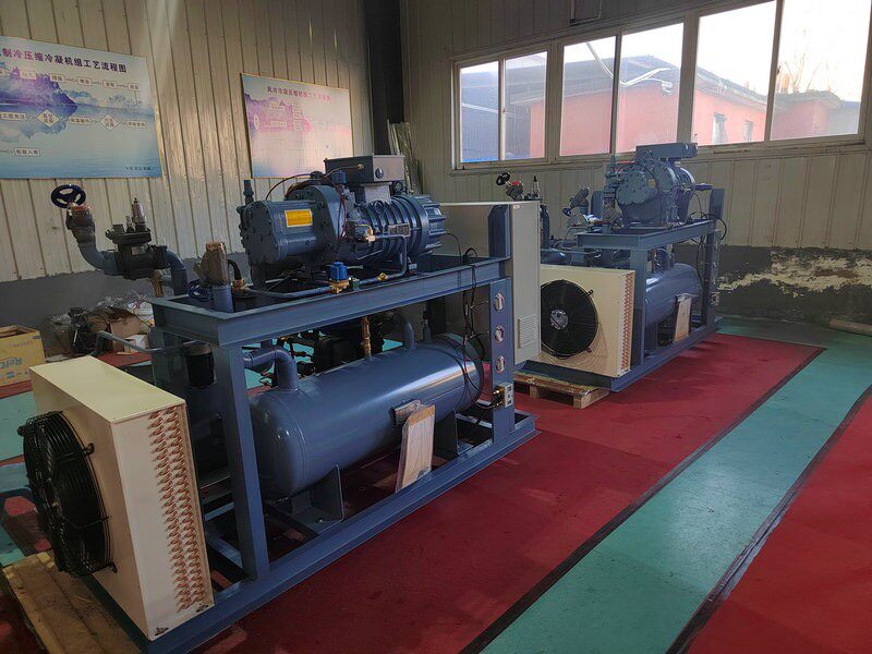 Холодильное оборудование 莱富康冷库速冻库隧道sw3l4000低温40匹螺杆制冷压缩机单机机组 Lai Fu Kang