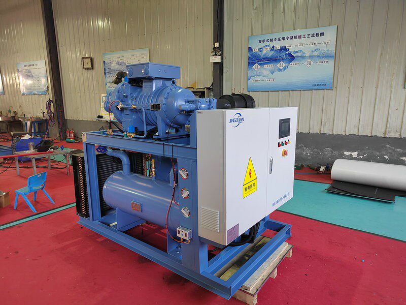 Холодильное оборудование 莱富康冷库速冻库隧道sw3l4000低温40匹螺杆制冷压缩机单机机组 Lai Fu Kang