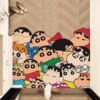 Classic special-shaped crayon Shin-chan entrance door mat wire ring foot mat entrance dust-removing and dirt-resistant household cartoon mat can be cut
