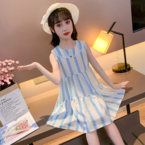 Childrens clothing girls dress summer 2020 summer childrens vest skirt net red foreign girl sleeveless princess dress